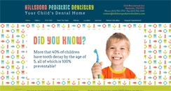 Desktop Screenshot of hillsboropediatricdentistry.com